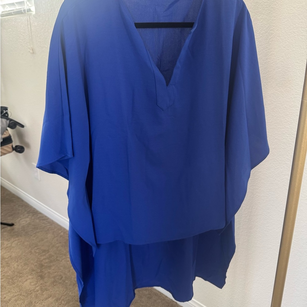 Elegant Blue Women's Top